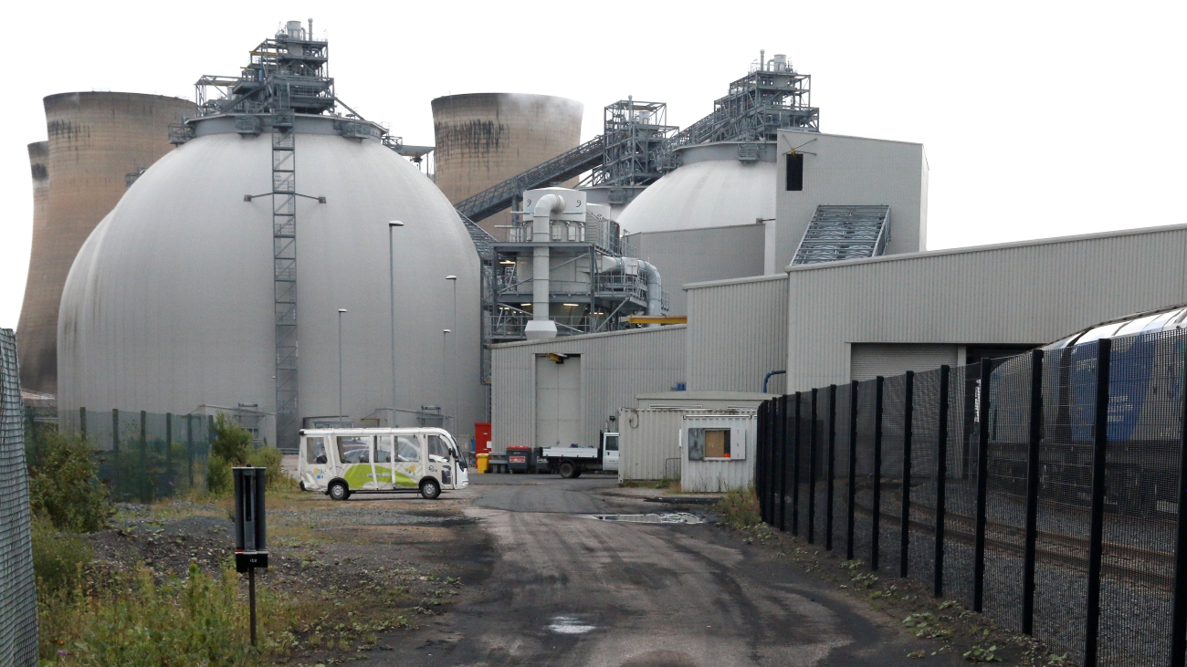Biomassacentrale in Drax, Engeland