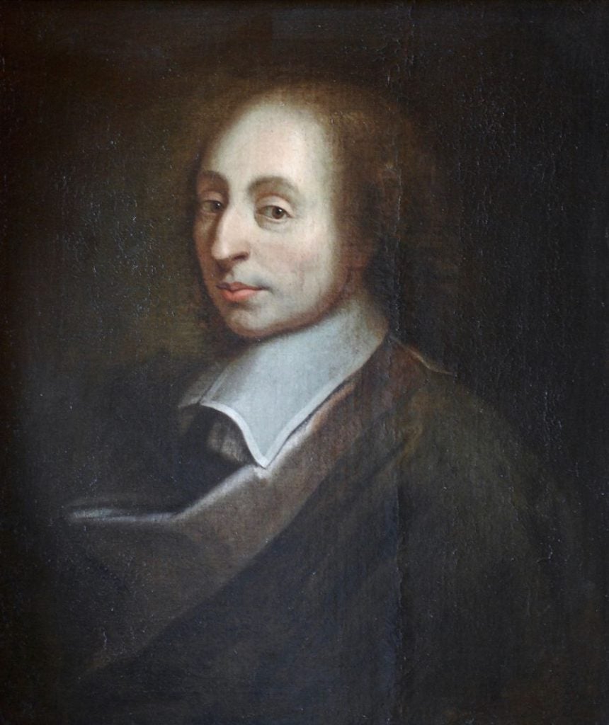 Portret van Blaise Pascal.