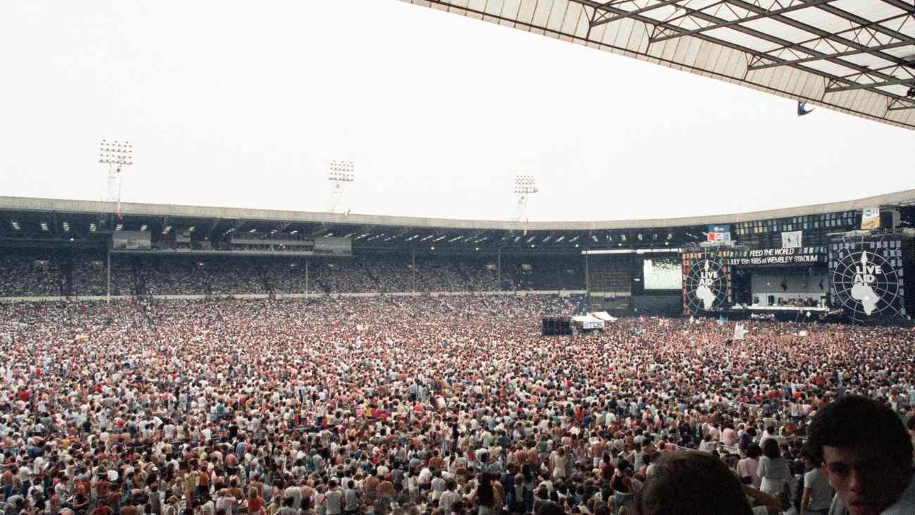 Live Aid in Wembley Stadion in 1985