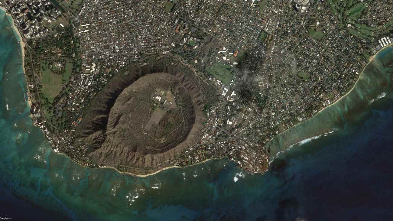 Satellietfoto diamond head