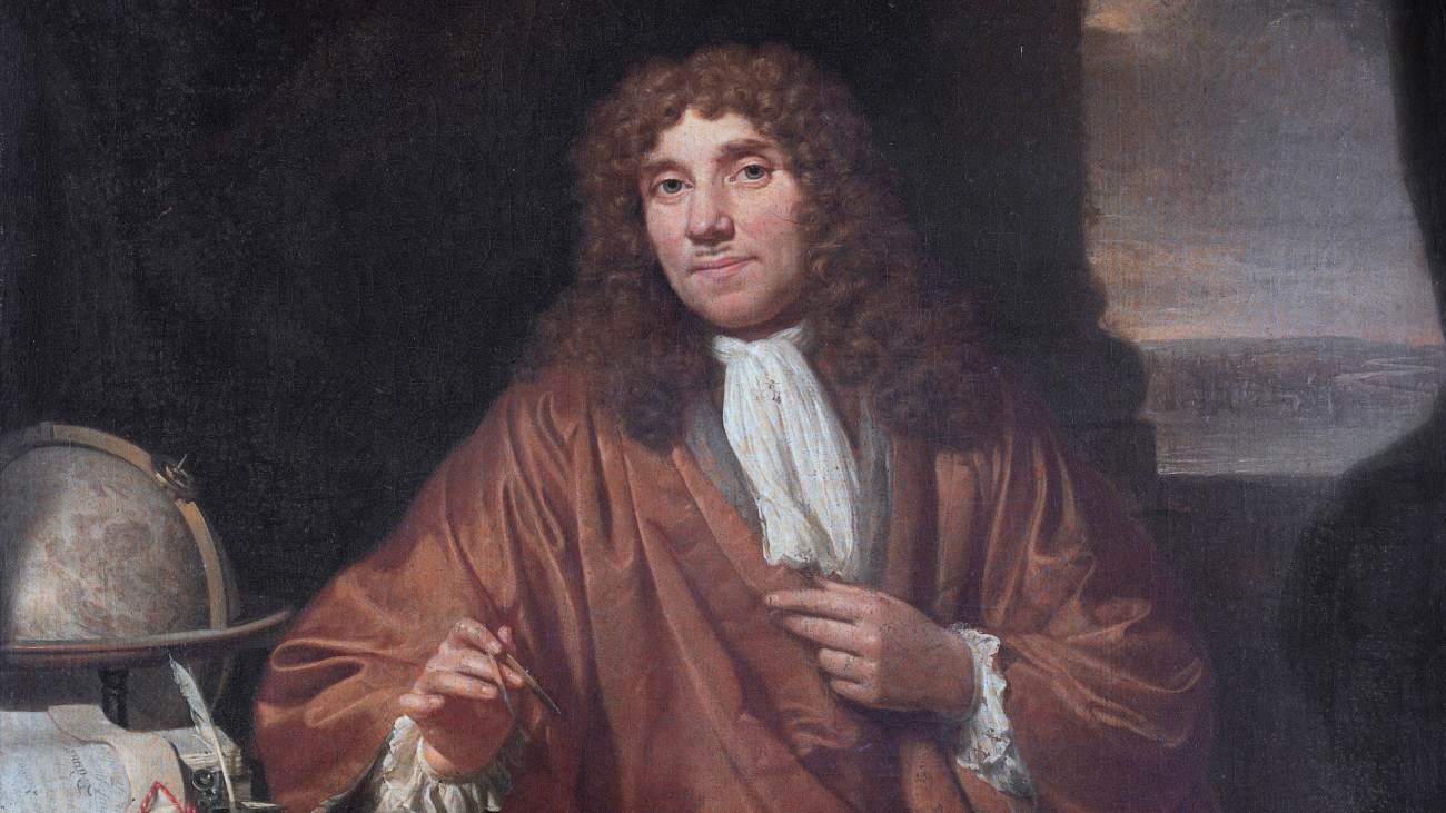 schilderij van antonie van leeuwenhoek