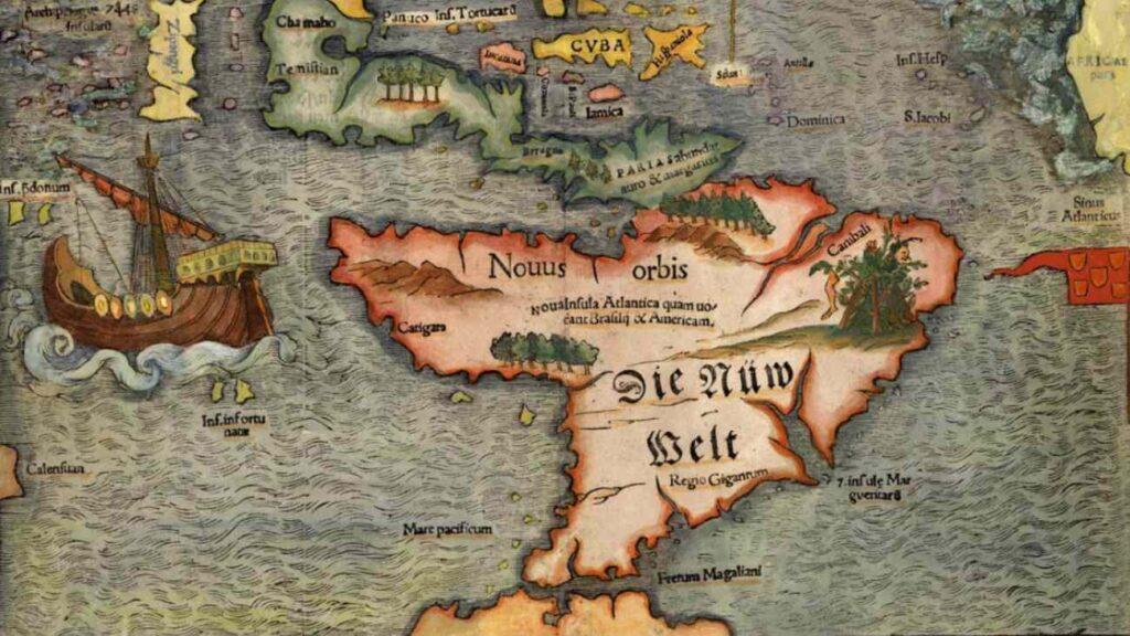 map van amerika, 1561