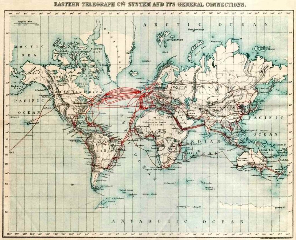 telegraafkaart uit 1913