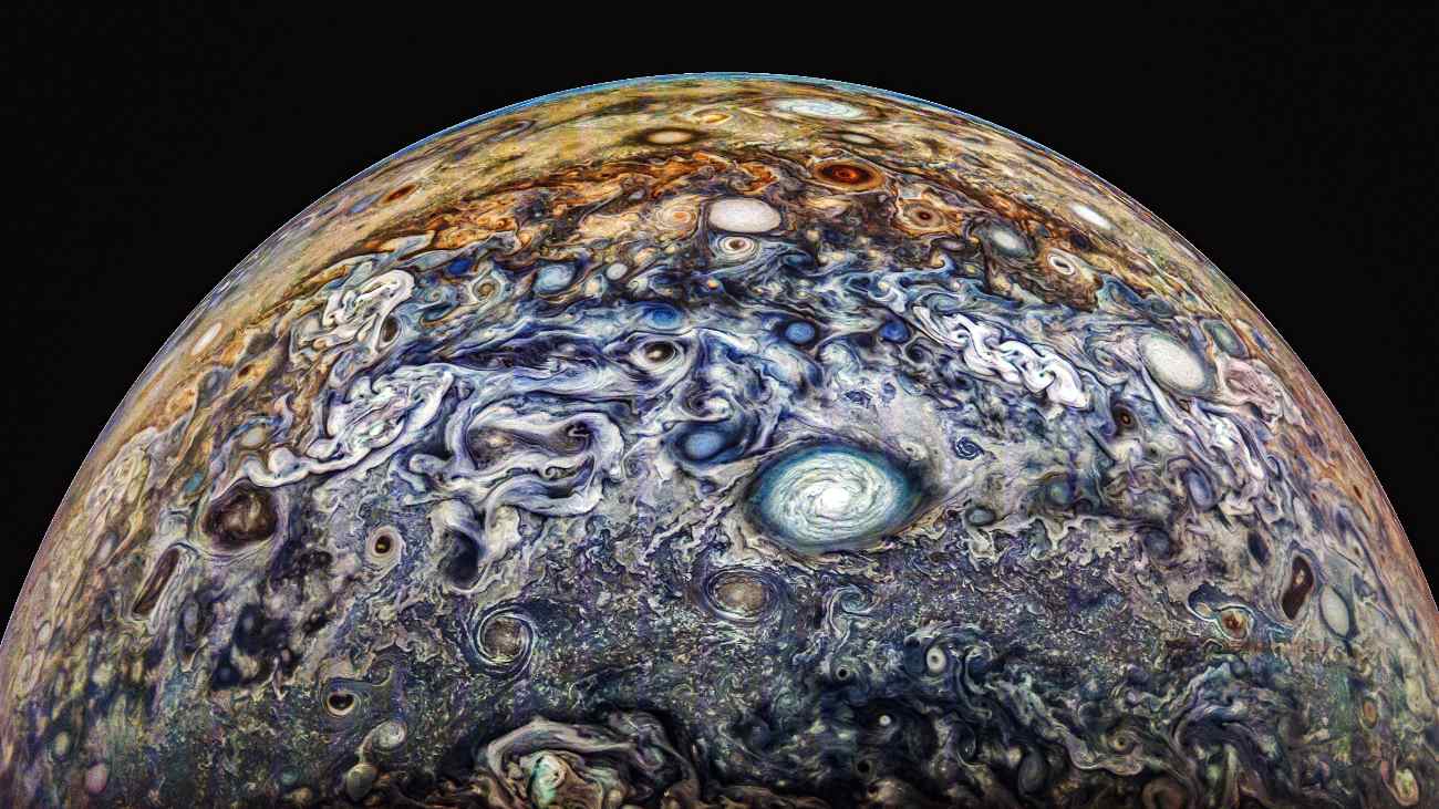 jupiter by JunoCam