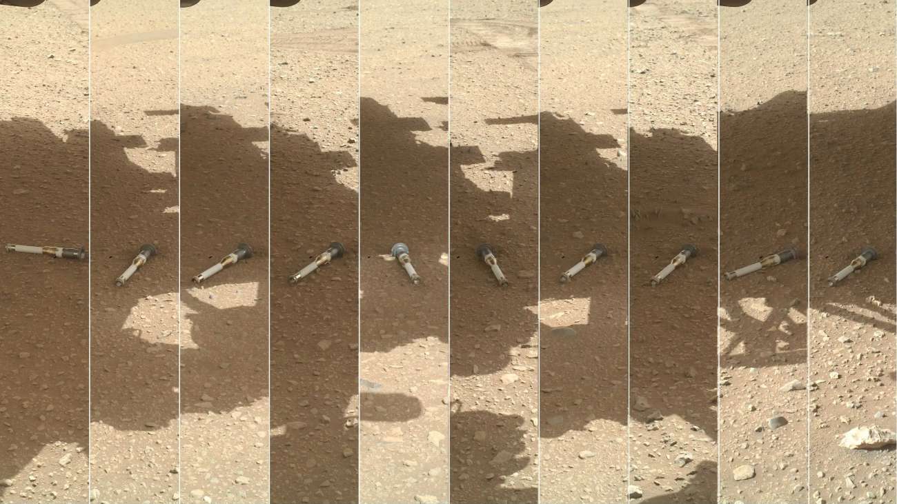 Monsters die Marsrover Perseverance al heeft verzameld op Mars.